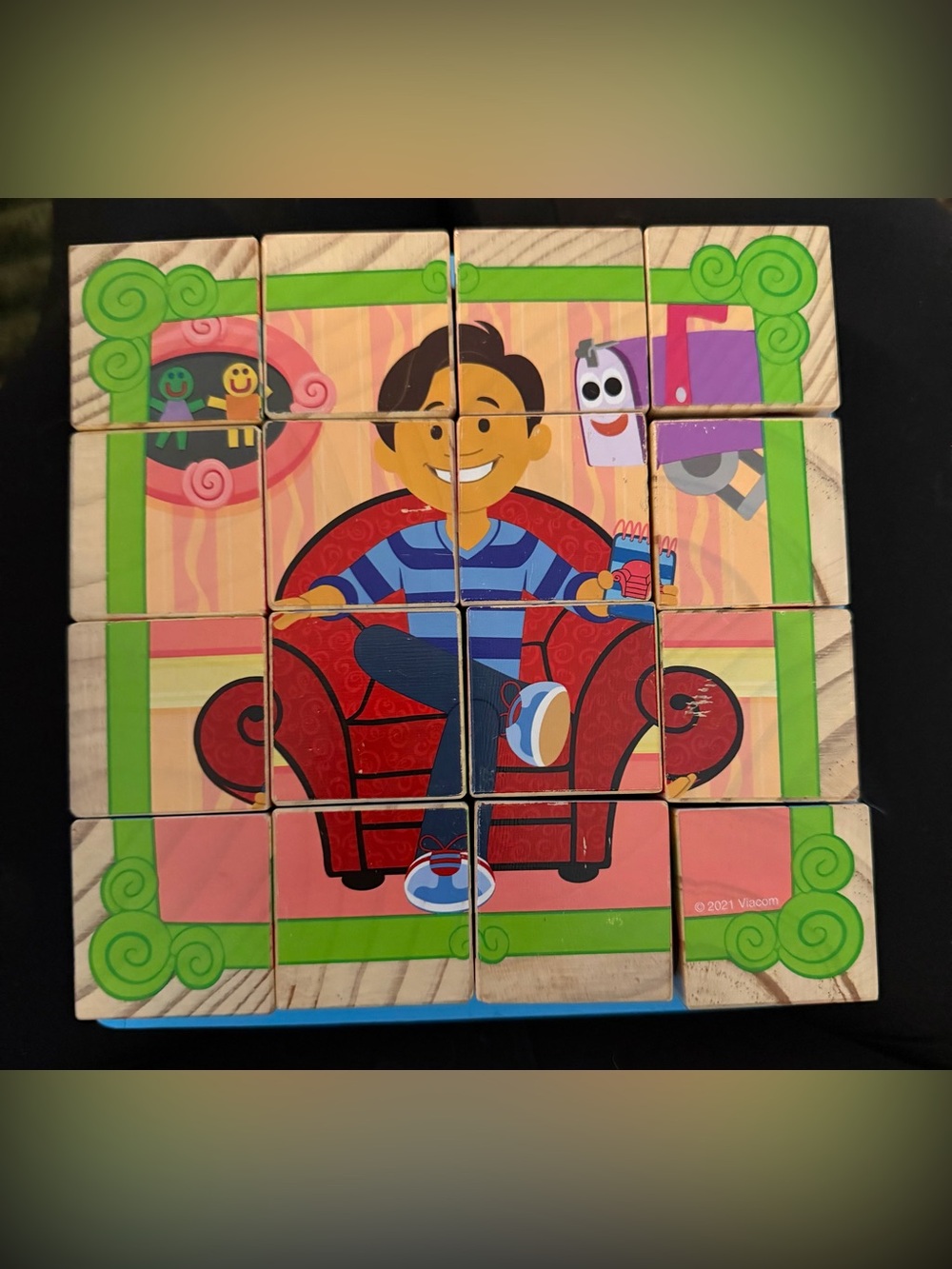 Melissa & Doug Blue’s Clues & You Wooden Cube Puzzle